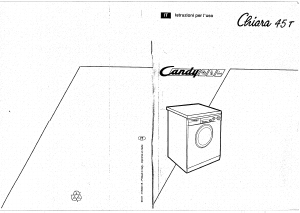 Manuale Candy CHIARA 45T Lavatrice