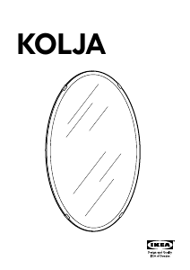 Handleiding IKEA KOLJA (oval) Spiegel