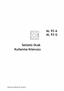 Kullanım kılavuzu Altus AL 93 G Ocak