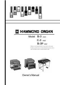 Handleiding Hammond B-3mk2 Orgel