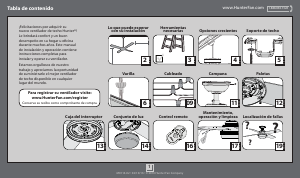Manual de uso Hunter 59251 Dempsey Ventilador de techo