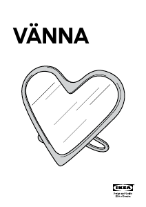 Manuál IKEA VANNA (heartshaped) Zrcadlo