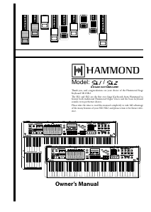 Handleiding Hammond SK1 Orgel