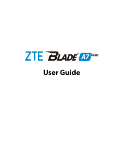 Handleiding ZTE Blade A7 Prime Mobiele telefoon