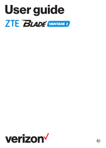 Handleiding ZTE Blade Vantage 2 (Verizon) Mobiele telefoon