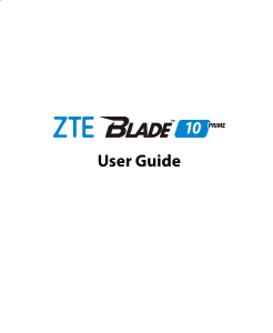 Handleiding ZTE Blade 10 Prime Mobiele telefoon