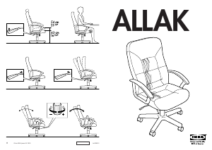 Bruksanvisning IKEA ALLAK Arbetsstol