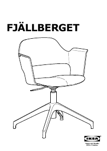 Käyttöohje IKEA FJALLBERGET Toimistotuoli
