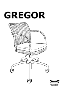 Bruksanvisning IKEA GREGOR Arbetsstol