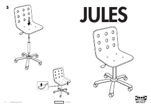 Bruksanvisning IKEA JULES Arbetsstol