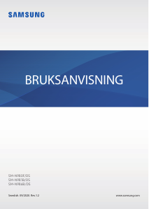 Bruksanvisning Samsung SM-N986B/DS Galaxy Note 20 Ultra Mobiltelefon