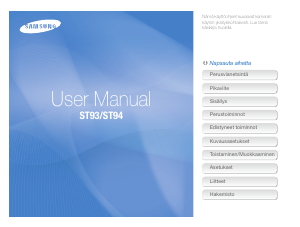 Käyttöohje Samsung ST94 Digitaalikamera