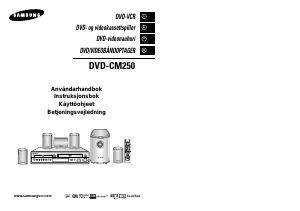 Bruksanvisning Samsung DVD-CM250 DVD-Video kombinasjon