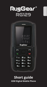 Manual RugGear RG129 Mobile Phone
