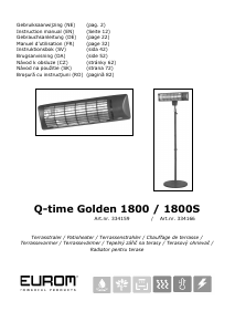 Manuál Eurom Q-time Golden 1800S Venkovní tepelný zářič