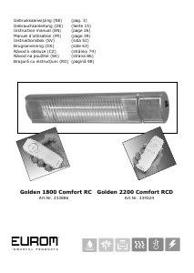 Manual Eurom Golden 2200 Comfort RCD Incalzitor terasa