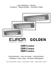Brugsanvisning Eurom Golden 1300 Comfort Terrassevarmer