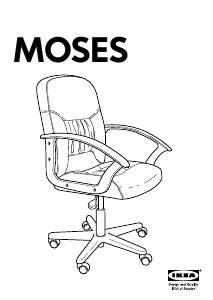 मैनुअल IKEA MOSES ऑफिस कुर्सी