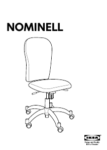 Manual IKEA NOMINELL Scaun de birou
