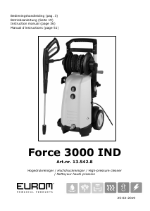 Manual Eurom Force 3000IND Pressure Washer