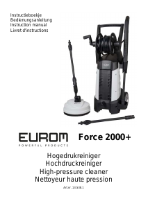 Bedienungsanleitung Eurom Force 2000+ Hochdruckreiniger
