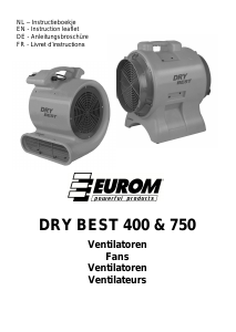 Handleiding Eurom DryBest Fan 750 Luchtontvochtiger
