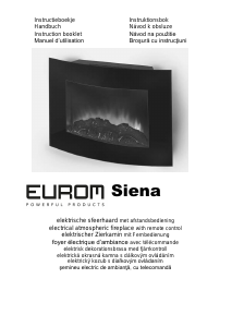 Bruksanvisning Eurom Siena Elektrisk öppen spis