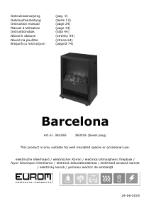 Mode d’emploi Eurom Barcelona Cheminée électrique