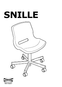 Bruksanvisning IKEA SNILLE Arbetsstol