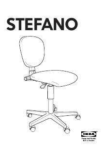 Bruksanvisning IKEA STEFANO Arbetsstol