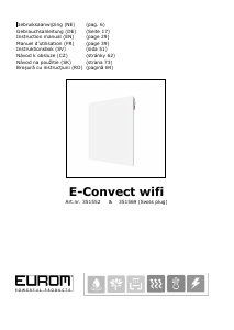 Manuál Eurom E-Convect WiFi Topení