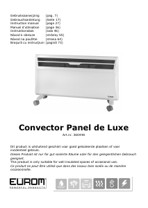 Handleiding Eurom Convector Panel de Luxe Kachel