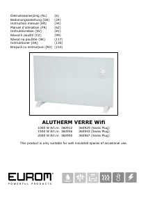 Manual Eurom Alutherm Verre 1500 Radiator