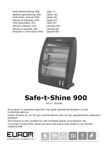 Bedienungsanleitung Eurom Safe-T-Shine 900 Heizgerät