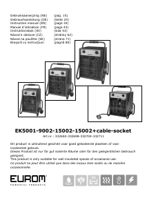 Návod Eurom EK9002 Ohrievač