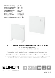 Bedienungsanleitung Eurom Alutherm 1200XS WiFi Heizgerät