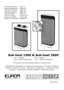 Manual Eurom Sub-Heat 1500 Radiator
