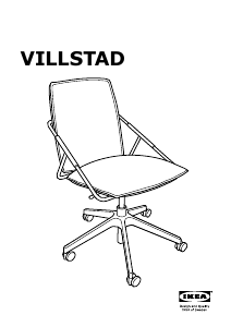 Manual IKEA VILLSTAD Cadeira de escritório