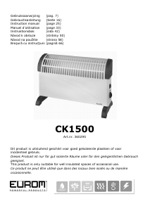 Návod Eurom CK1500 Ohrievač