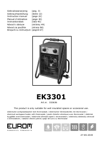 Manual Eurom EK3301 Radiator