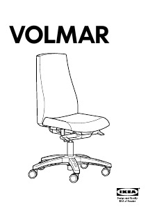 Bruksanvisning IKEA VOLMAR Arbetsstol
