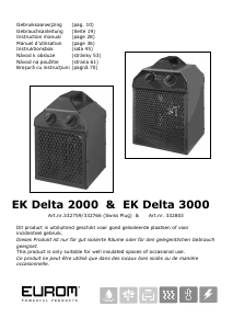 Bruksanvisning Eurom EK Delta 3000 Värmefläkt