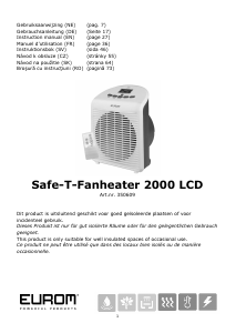Manual Eurom Safe-T-Fanheater 2000 LCD Radiator