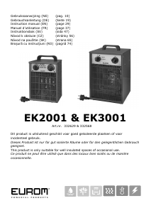 Manual Eurom EK3001 Heater
