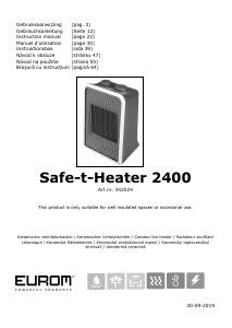 Manuál Eurom Safe-T-Heater 2400 Topení