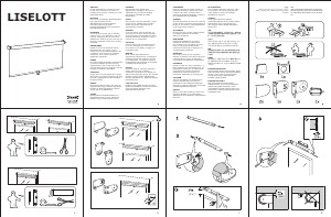 Manuale IKEA LISELOTT Tenda a rullo