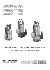 Manual Eurom Flow SPV900i Garden Pump