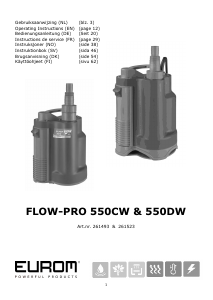 Käyttöohje Eurom Flow Pro 550DW Puutarhapumppu