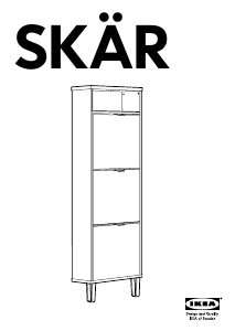 Посібник IKEA SKAR Шафа для взуття