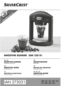 Instrukcja SilverCrest SSM 250 B1 Blender